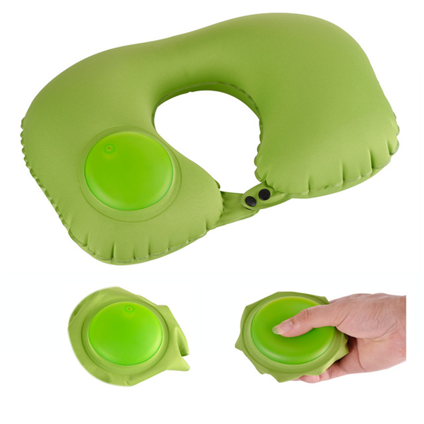 Hand-Press Inflatable Neck Pillow