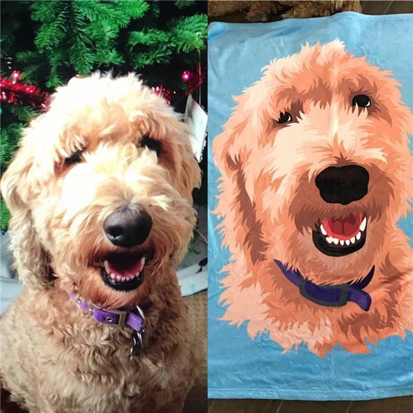 Custom Pet Fleece Blanket