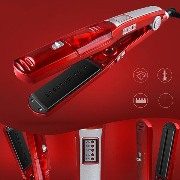 Nano Silver Steam Hair Straightener