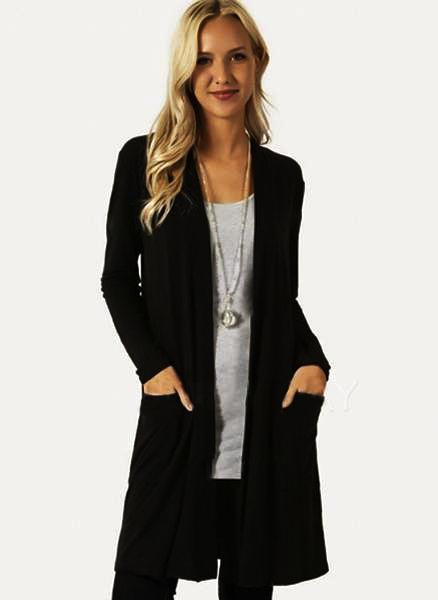 Cotton & Cotton Blend Long Sleeve Collarless Pockets Blanket Coats