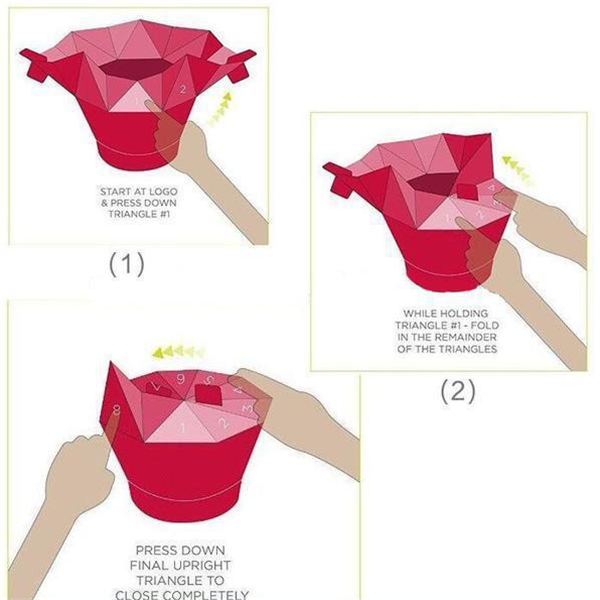 BPA Free Foldable Microwave Popcorn Popper