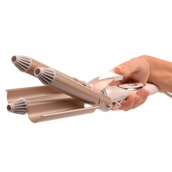Hair Waver Ceramic 3 Barrel Clamp Curler