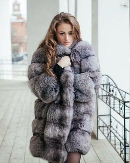 Fashion And Warm Fur Coat