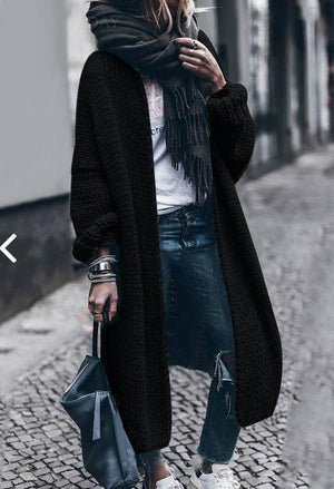 Cashmere Batwing Sleeve Knit Coat Fall/Winter 2018