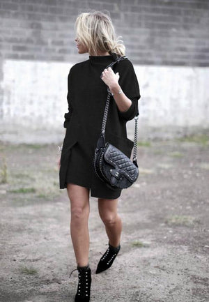 Above Knee Sheath Dress With Pockets For FW2018