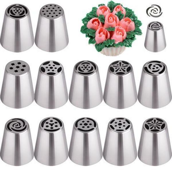 Cake & Cookie Decorating Flower Nozzles-Kitchen Utensils & Gadgets-Prime4Choice.com-13Nozzles-Prime4Choice.com