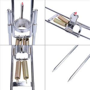 Automatic Tip-Up Double Spring Fishing Rod Holder