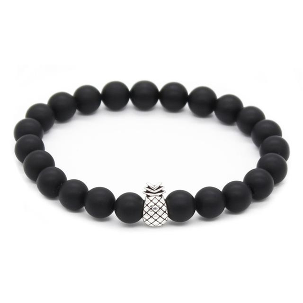 Pineapple Charm Lucky Color Beads Bracelets-Bracelets-Prime4Choice.com-Black-Prime4Choice.com