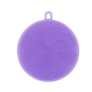 Round Silicone Dish Washing Sponge-Kitchen Cleaners-Prime4Choice.com-Purple-Prime4Choice.com