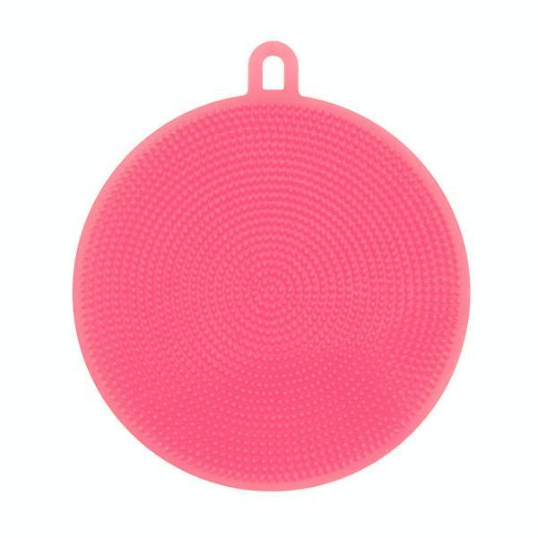Round Silicone Dish Washing Sponge-Kitchen Cleaners-Prime4Choice.com-Pink-Prime4Choice.com