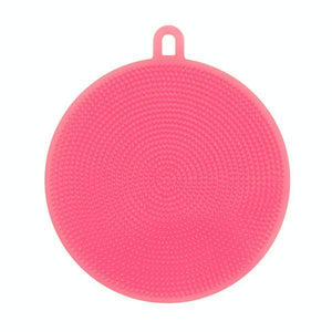 Round Silicone Dish Washing Sponge-Kitchen Cleaners-Prime4Choice.com-Pink-Prime4Choice.com