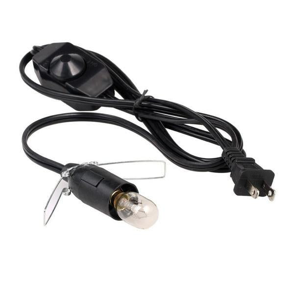 Salt Lamp Cord with Dimmer Switch E12 Socket-Light Cord-Prime4Choice.com-Black-Prime4Choice.com