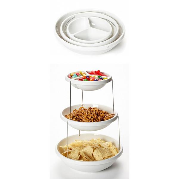 New Folding Fruits Party Bowl 3 Tiers-Kitchen Utensils & Gadgets-prime4choice.com-Prime4Choice.com