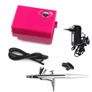Portable Airbrush with Mini Air Compressor-Beauty & Fashion-Prime4Choice.com-Pink EU Plug With Gun-Prime4Choice.com
