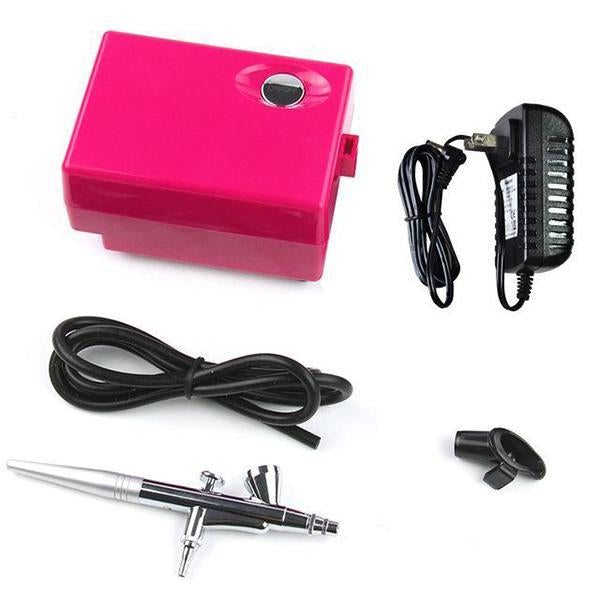 Portable Airbrush with Mini Air Compressor-Beauty & Fashion-Prime4Choice.com-Pink US Plug With Gun-Prime4Choice.com
