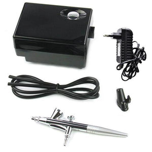 Portable Airbrush with Mini Air Compressor-Beauty & Fashion-Prime4Choice.com-Black EU Plug With Gun-Prime4Choice.com
