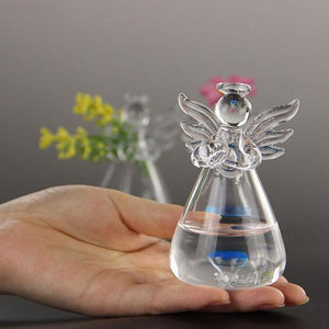 Beautiful Guardian Angel Glass Flower Vase-Glass Vases-prime4choice.com-Prime4Choice.com