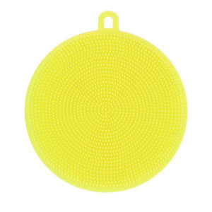 Round Silicone Dish Washing Sponge-Kitchen Cleaners-Prime4Choice.com-Yellow-Prime4Choice.com